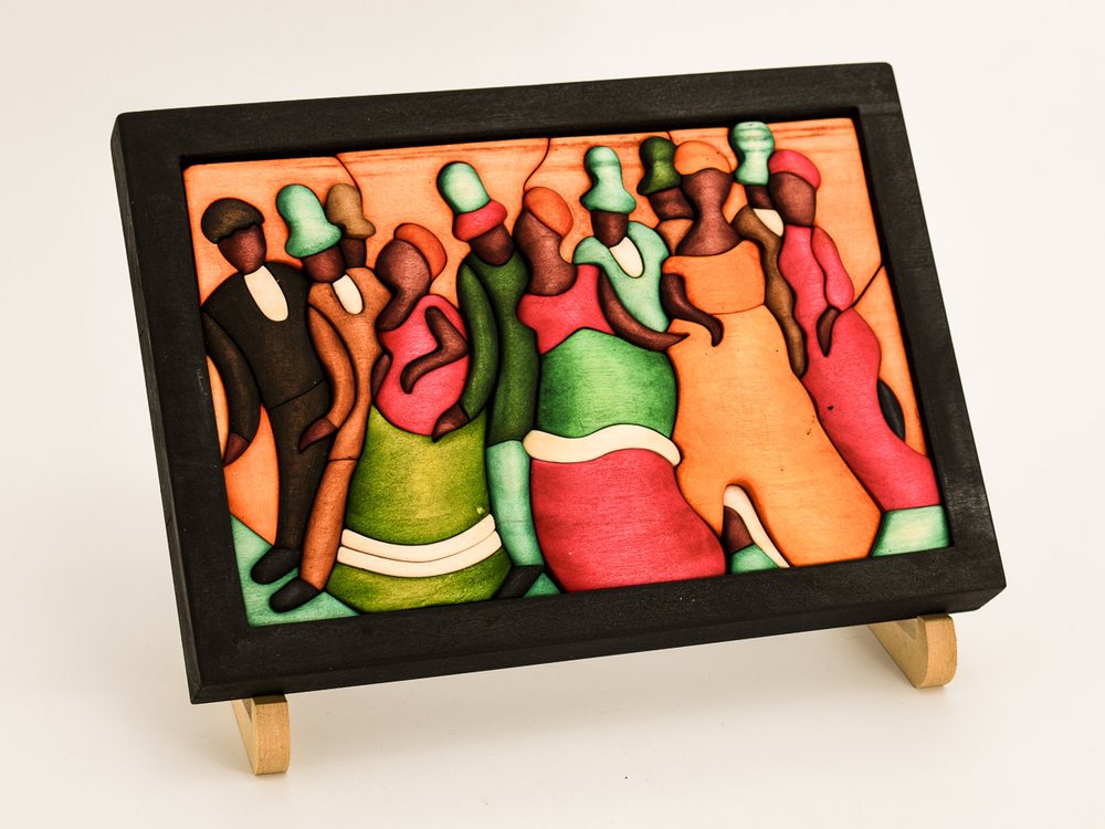 Puzzle pintores uruguayos en madera