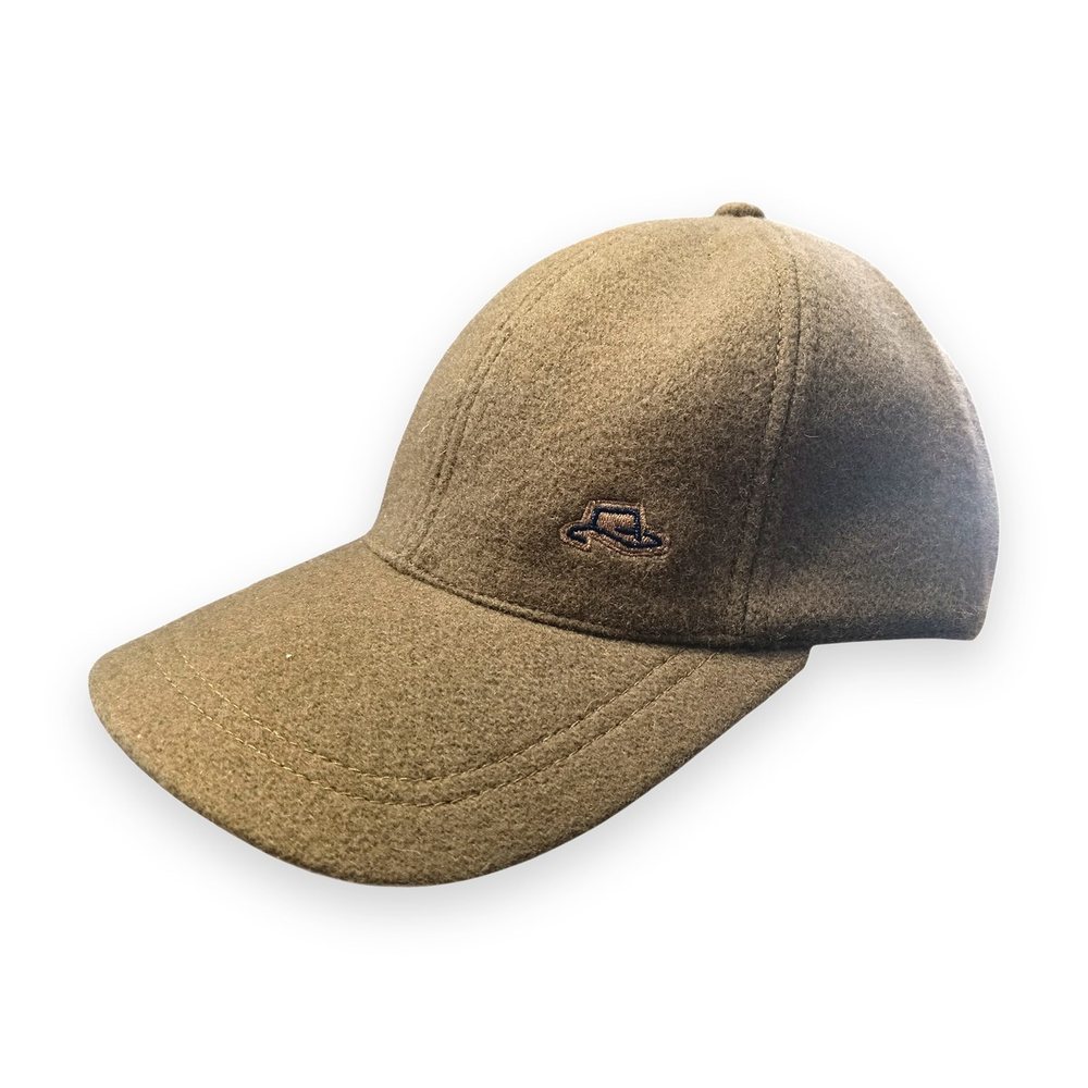 Gorra Lagomarsino de lana con cuero