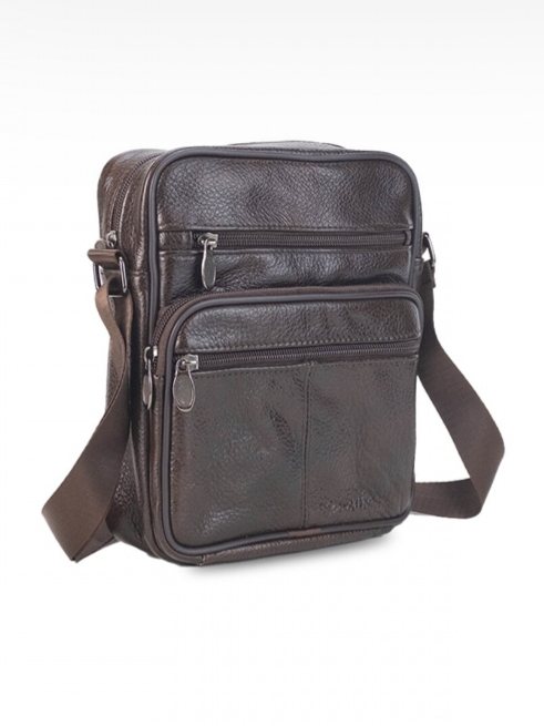 Morral de cuero chico